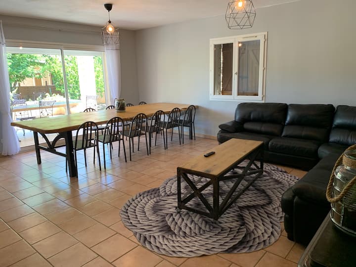 Grande Villa Avec Piscine Chauffée - 14 Pers - Ardèche
