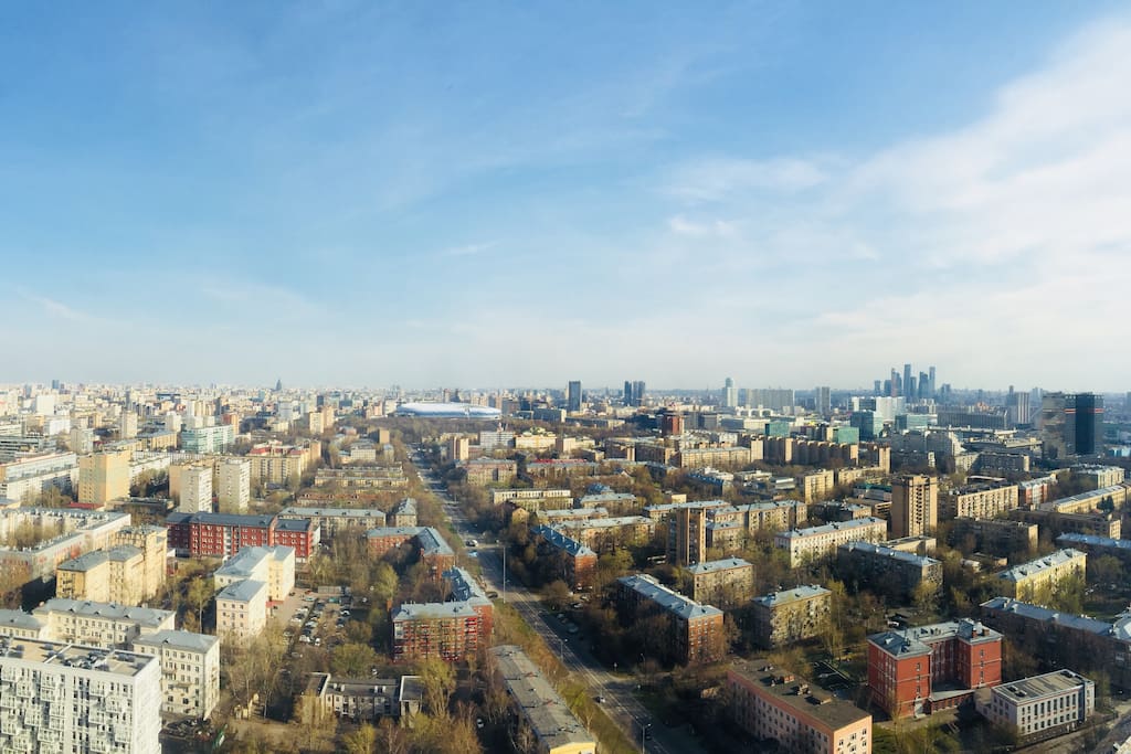 Потрясающий вид на Москву