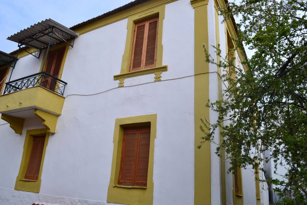 from outside