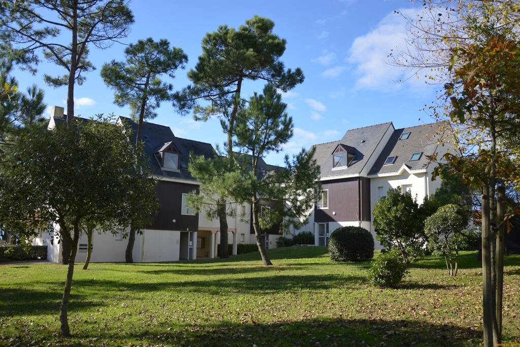 Jardin derrière la résidence