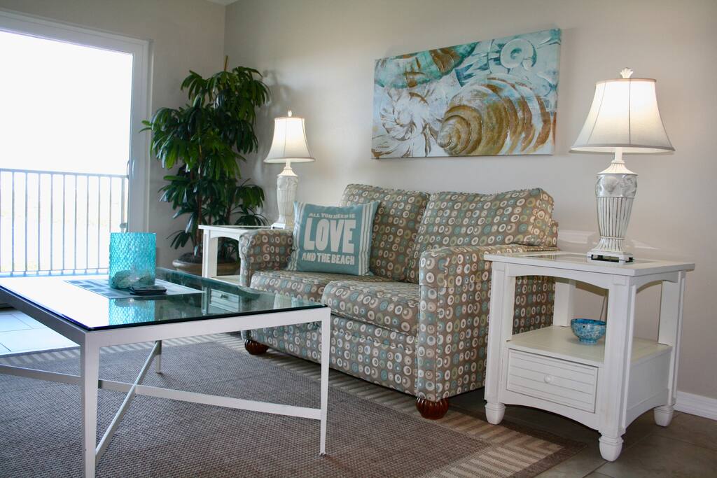 Lots of seating in living room
