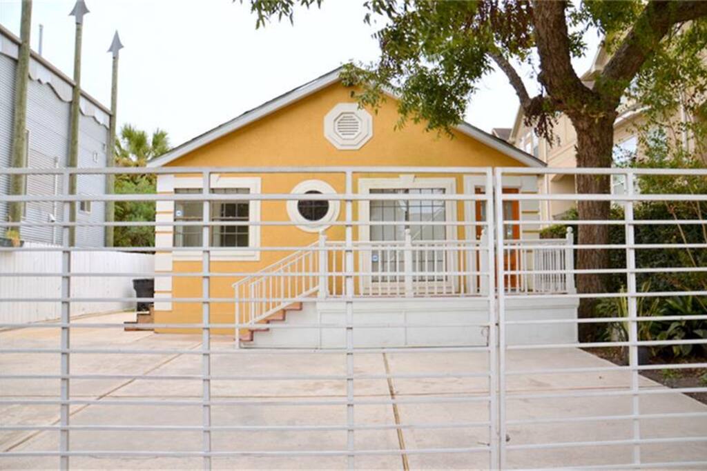 Gate to Secure Patio with Grill
