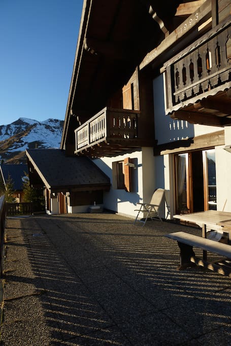 Une des deux superbes terrasses