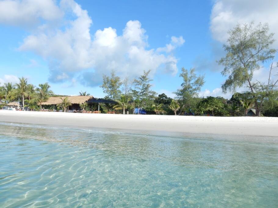 Our Sandbank seen from the sea