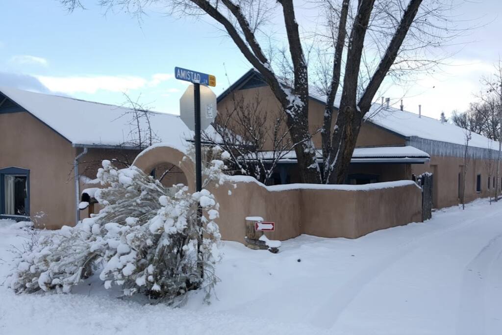 Historic Mill House in Winter time