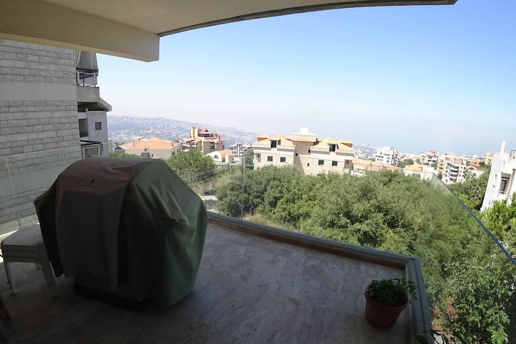 balcony + high end grill