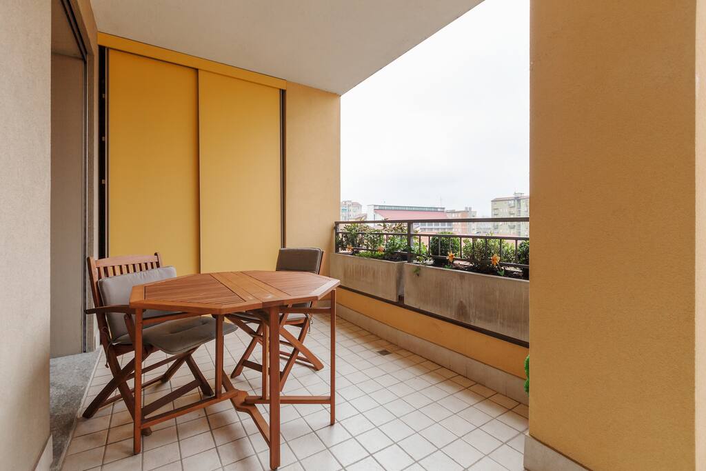 The terrace