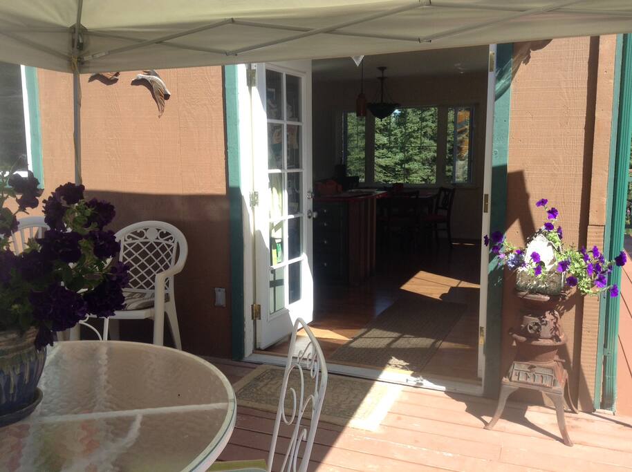 Relax on the back deck