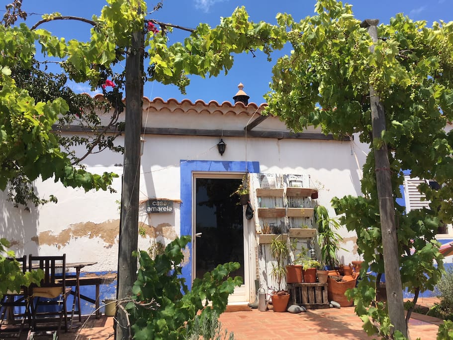 The private porch and front door