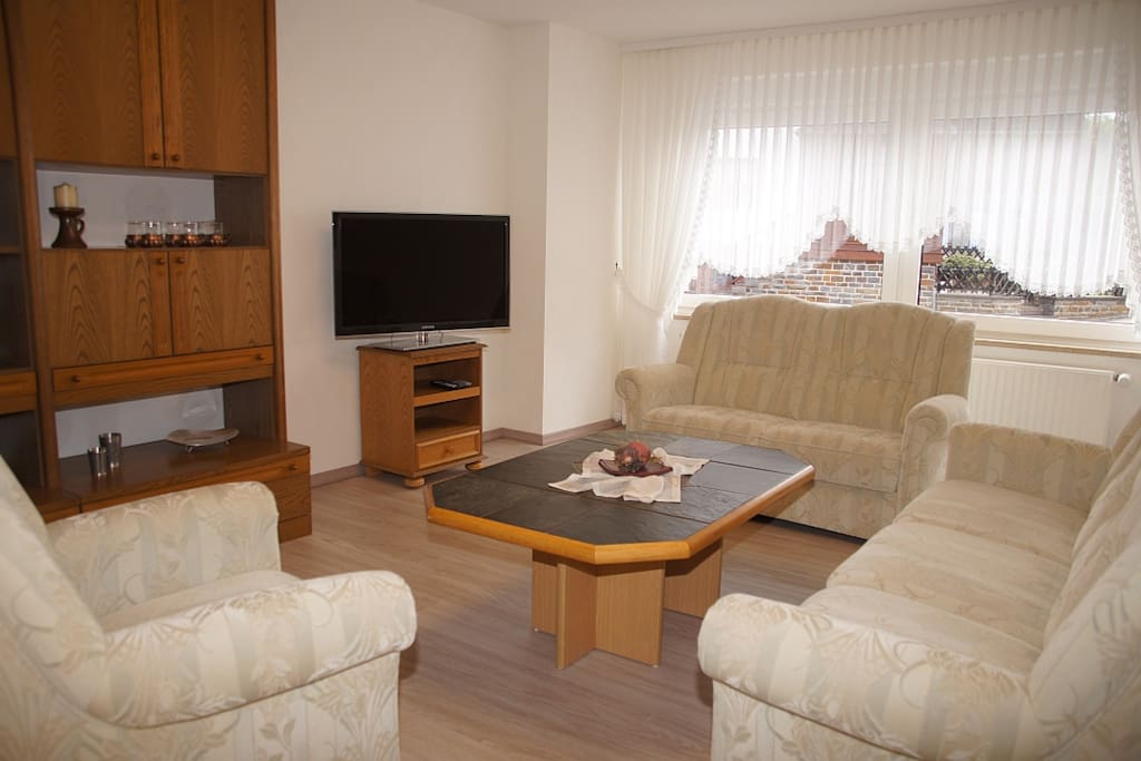 Ferienhaus am Flaumbach Wohnzimmer