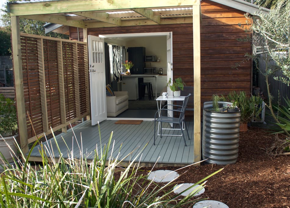 Studio deck and garden