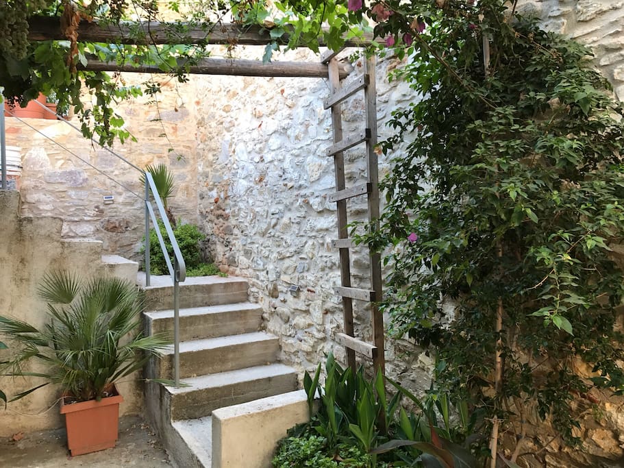 Stairway from Garden Entrance
