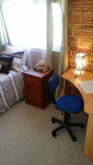 Desk with chair TV/DVD
