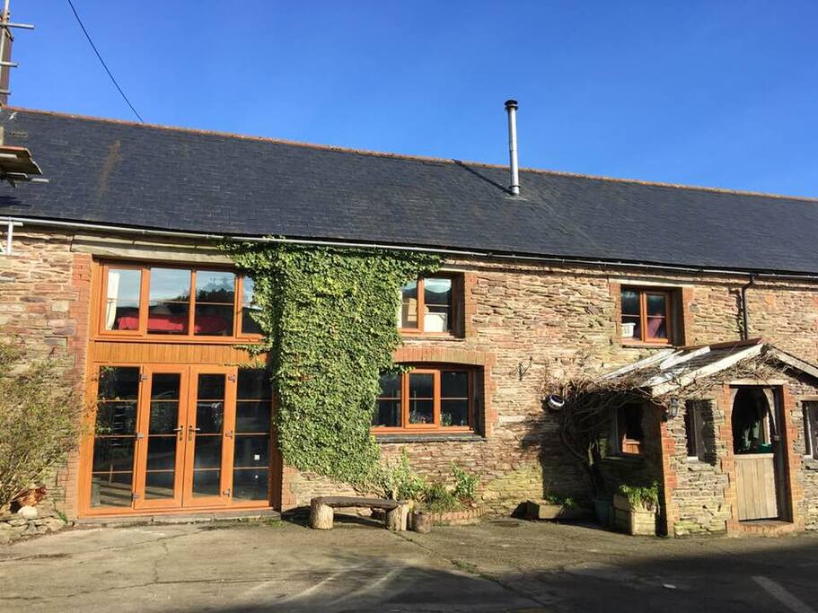 Front of farmhouse