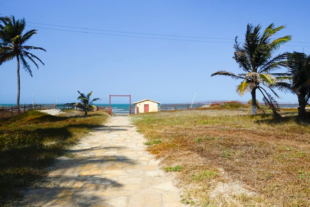30 meters from the water