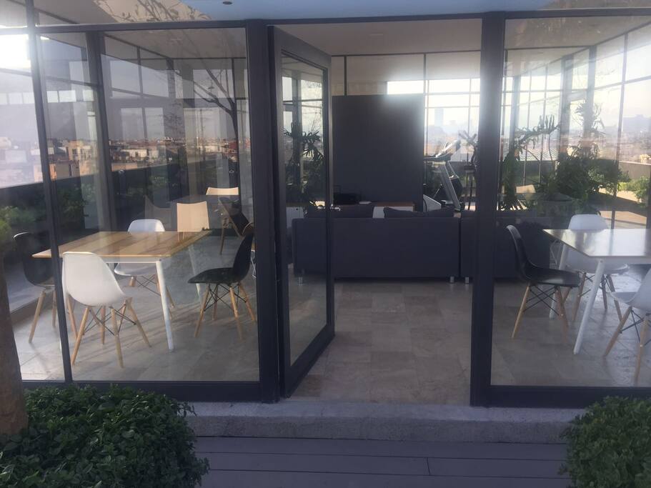 Salón del roof garden