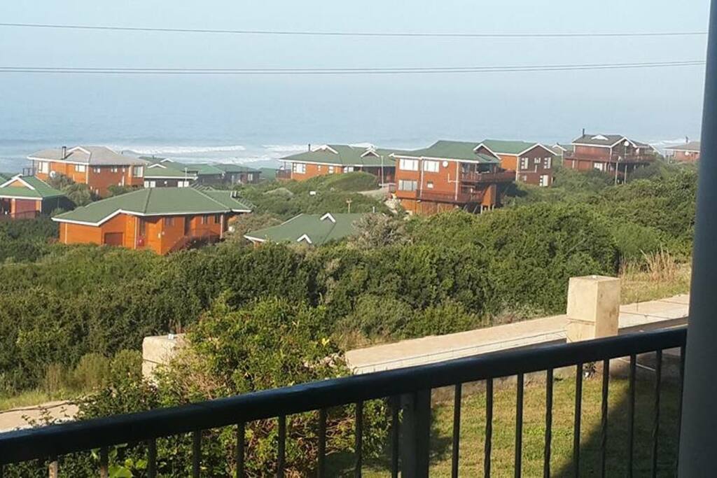 The view from the deck at the front of the house