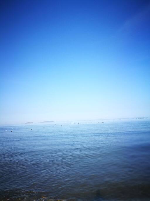 海天一色,眺望海上岛屿
