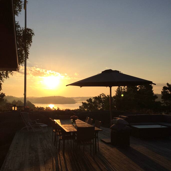 Sunrise from the main deck