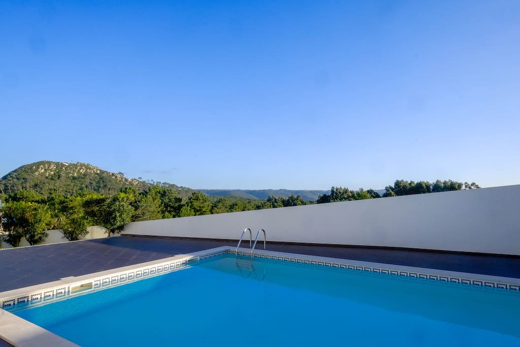 Swimming pool with a view