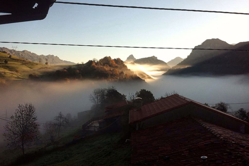 Vistas del valle desde la casa.