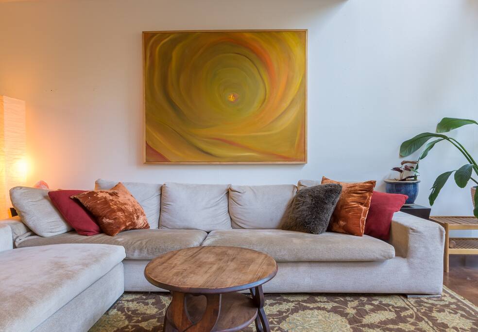 Living room is the perfect blend of class and comfort.