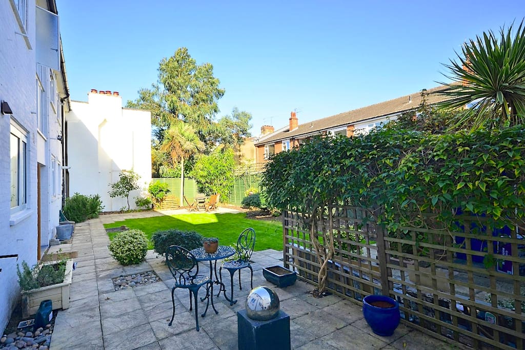 Your large, sun trap garden. A very rare find in such a great London location!