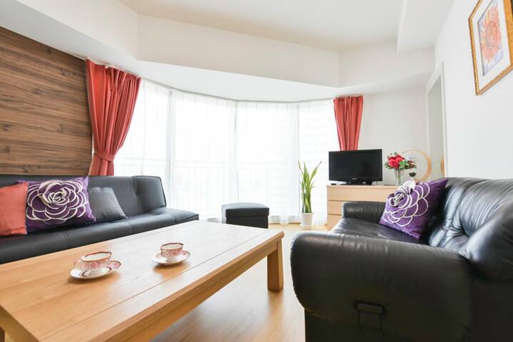 8名(23)タワーマンション★札幌駅5分中島公園駅☆すすきの徒歩2分【狸小路・大通】Wi-Fi