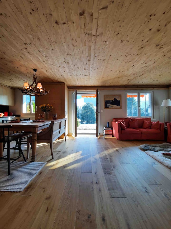 Gstaad Ski:luxury 2bdr+garden Apartment Rougemont - Rougemont