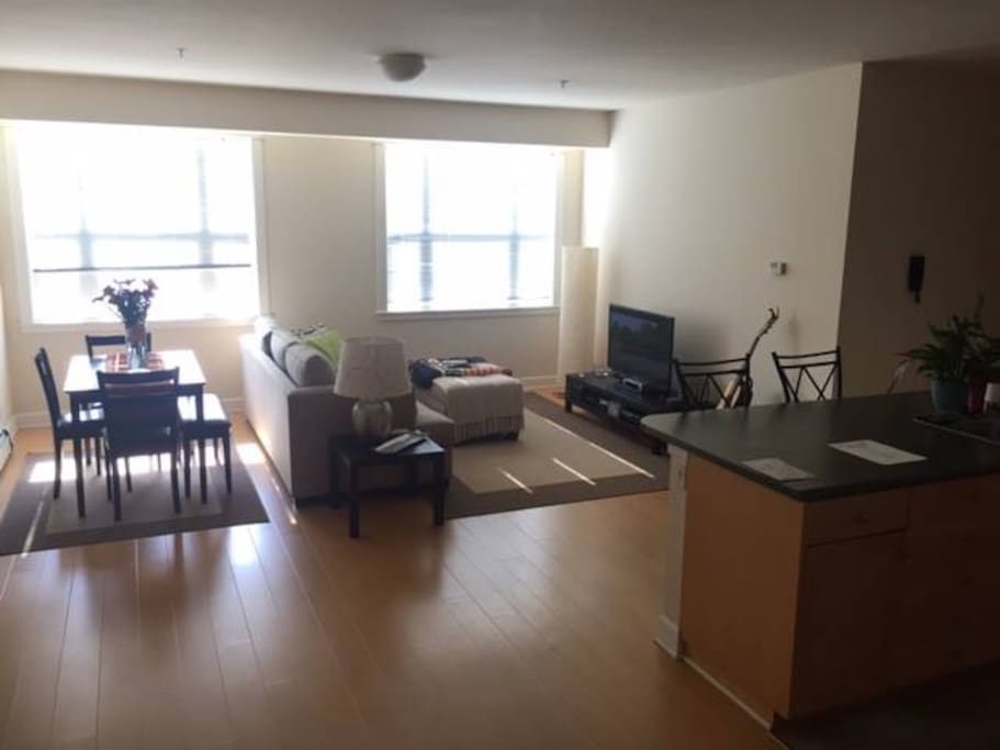 Spacious open concept living room