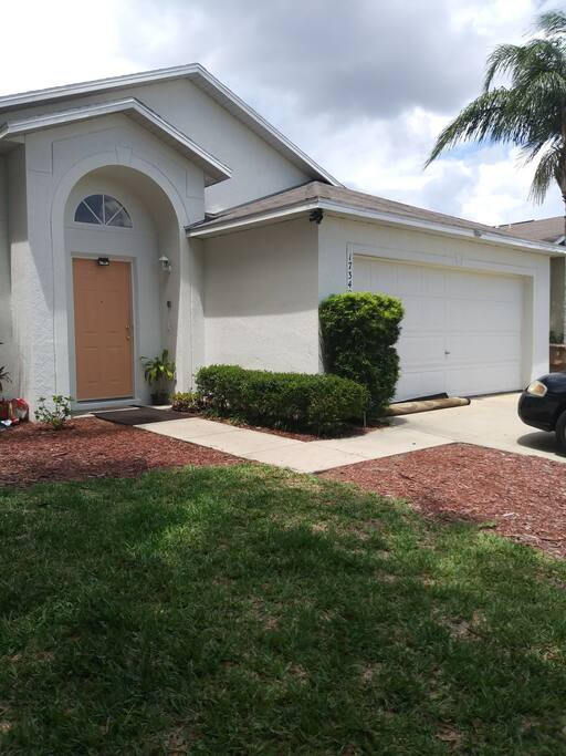 front of the house