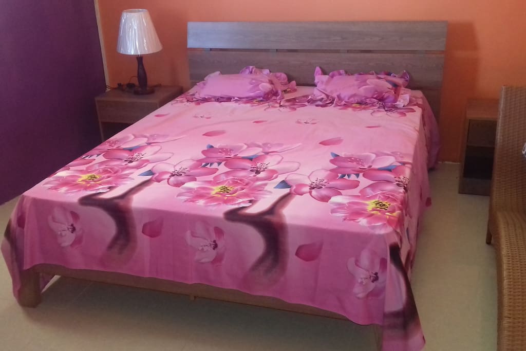 The double-bed room