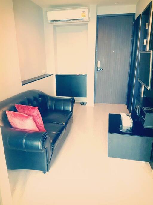 The living room with the multi channels and high speed internet