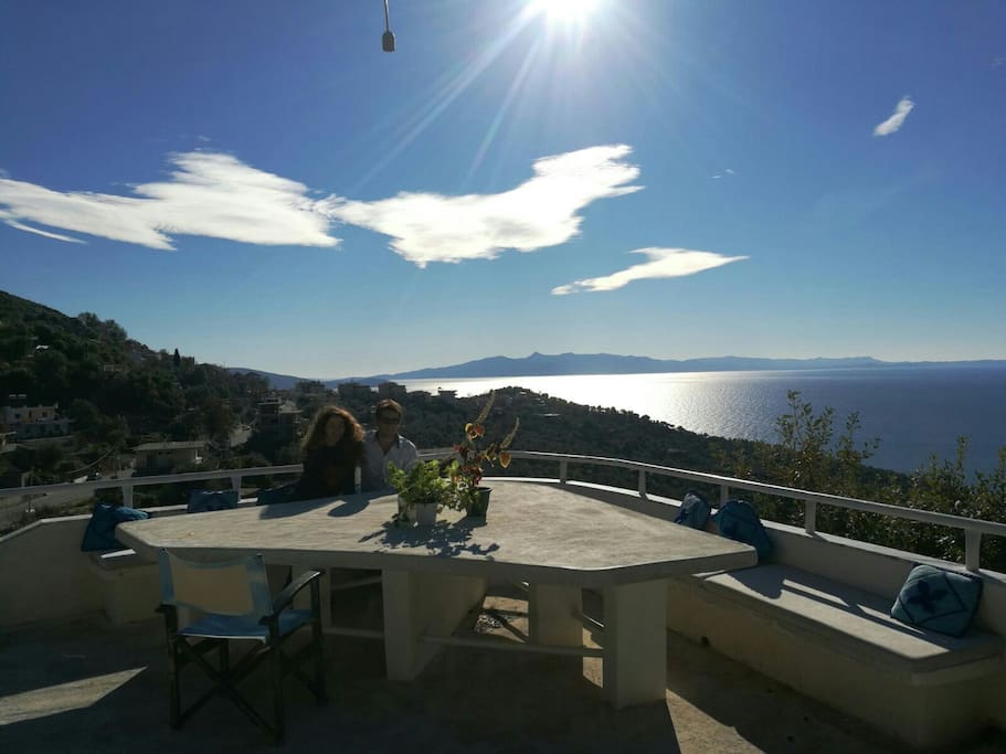Terace view in the villa