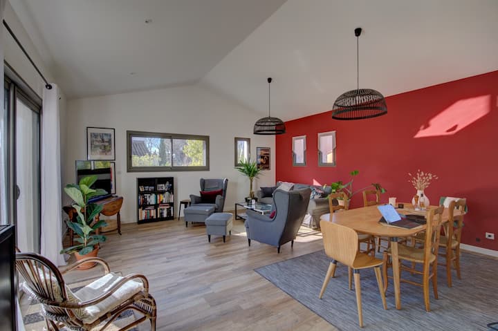 Villa Contemporaine Cœur Du Village De Puyricard - エクサン・プロバンス