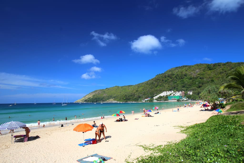Walk to famous Nai Harn beach