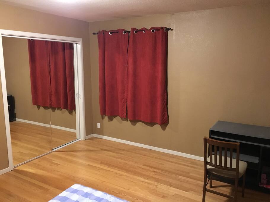 Closet behind mirror