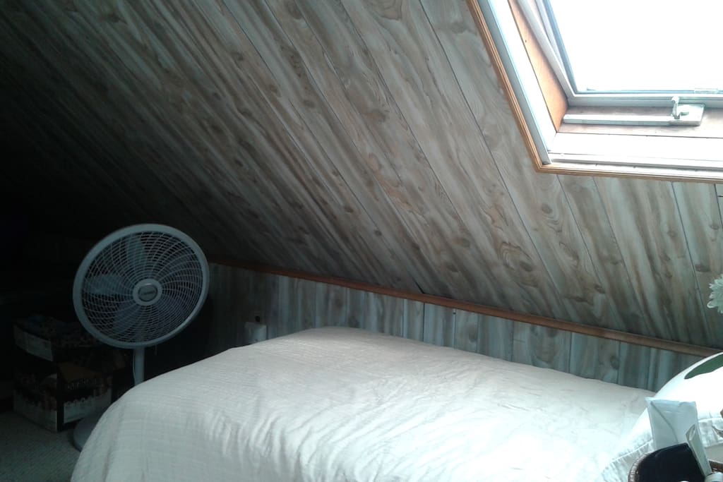 Fan to circulate air conditioning when weather is extra hot