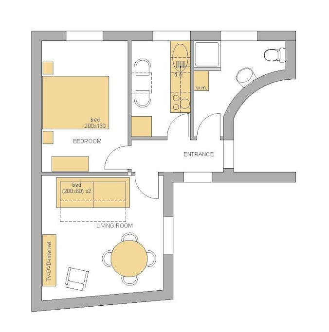 Map of the apartment