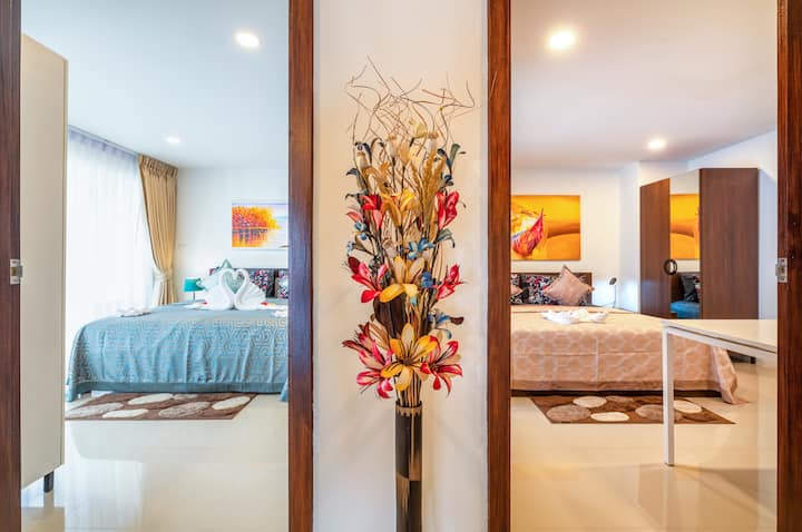 公寓内有2间独立卧室