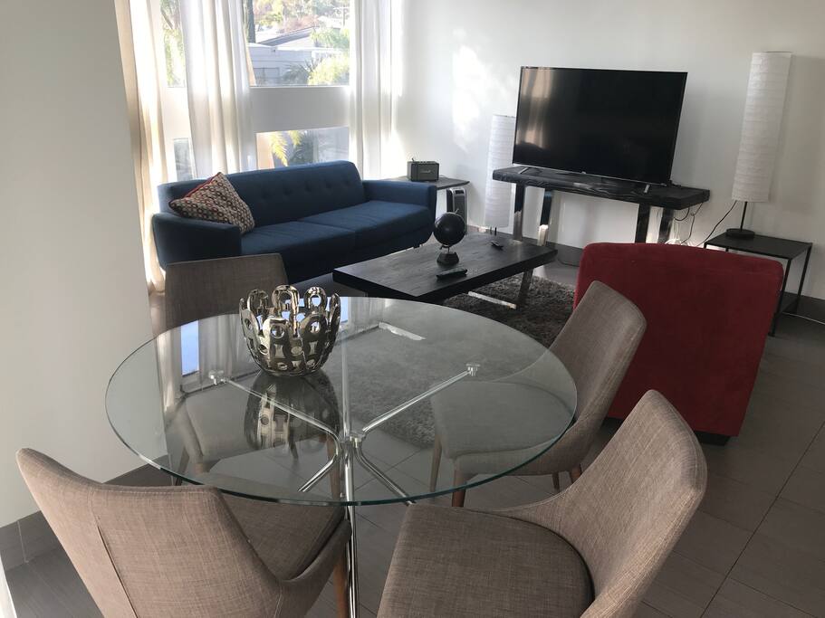 Living room and Dining room