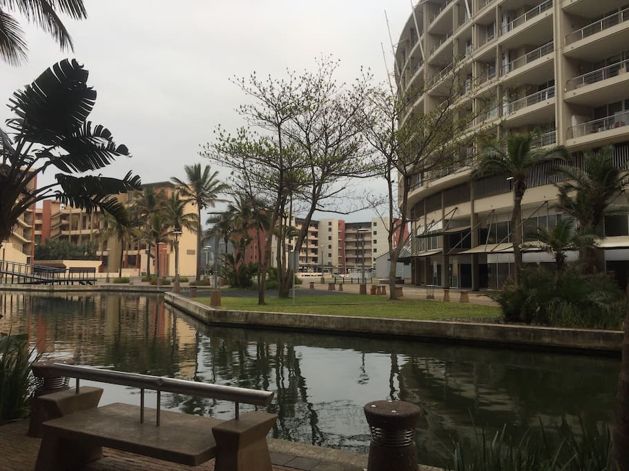 Our building (middle) and surrounding neighborhood