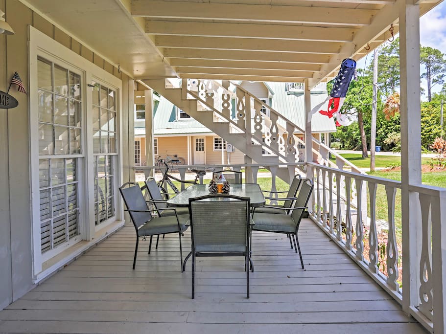 The peaceful outdoor space will quickly become your favorite spot to unwind.