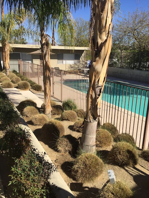 opening onto pool