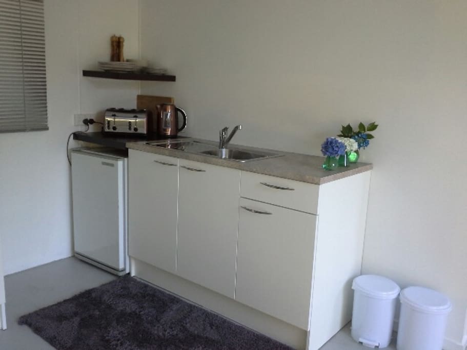 New Kitchenette with induction plate & convection oven