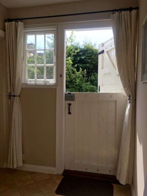 Entrance hall with original stable door.