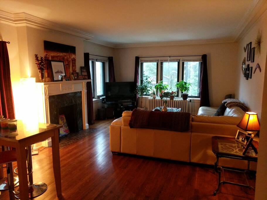 View of living room from entry hall