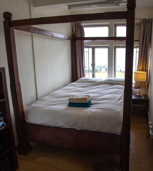 Very comfortable Balinese bed.