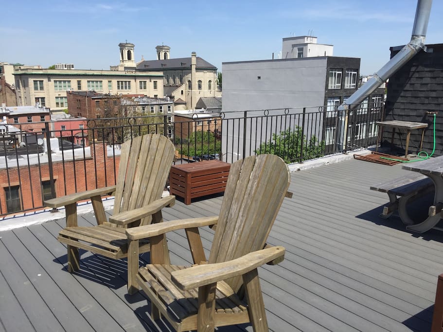 Roof view to the northeast!