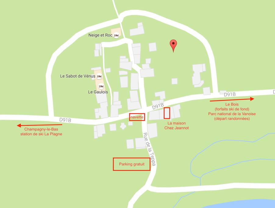 Facilité accès, vallée en cul de sac